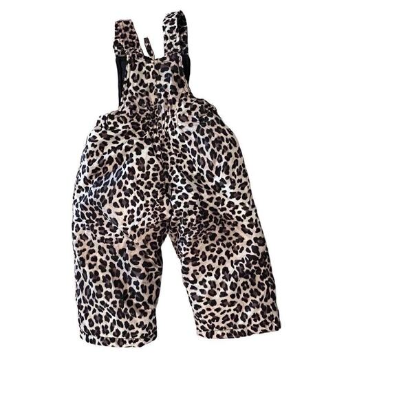 Pacific Trail Outdoor Wear Leopard Snow Bib Overalls Insulated 12‎ Months Chic - Picture 2 of 7